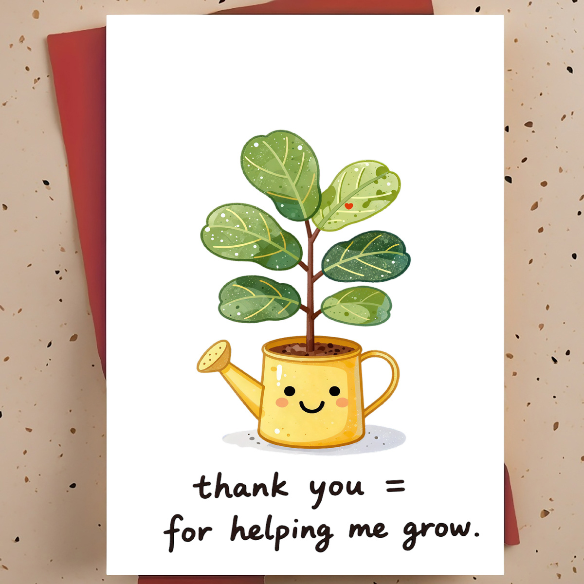 Plant Parent Pot - 1 Sweet and Warm Thank-you Card