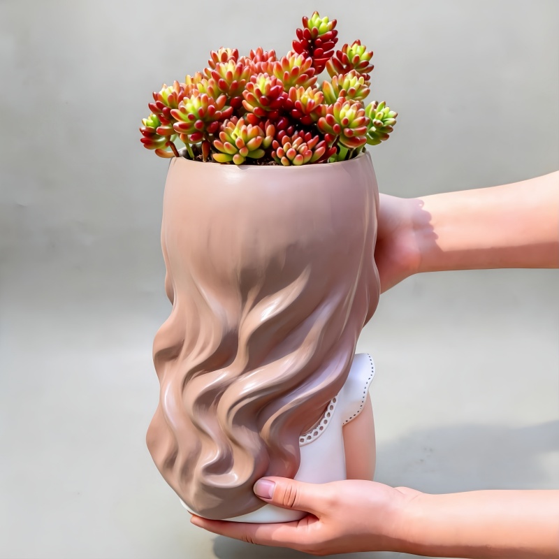 Large Fairy Girl Flower Pot Si - đánh giá và giá Cactus Mix Pot