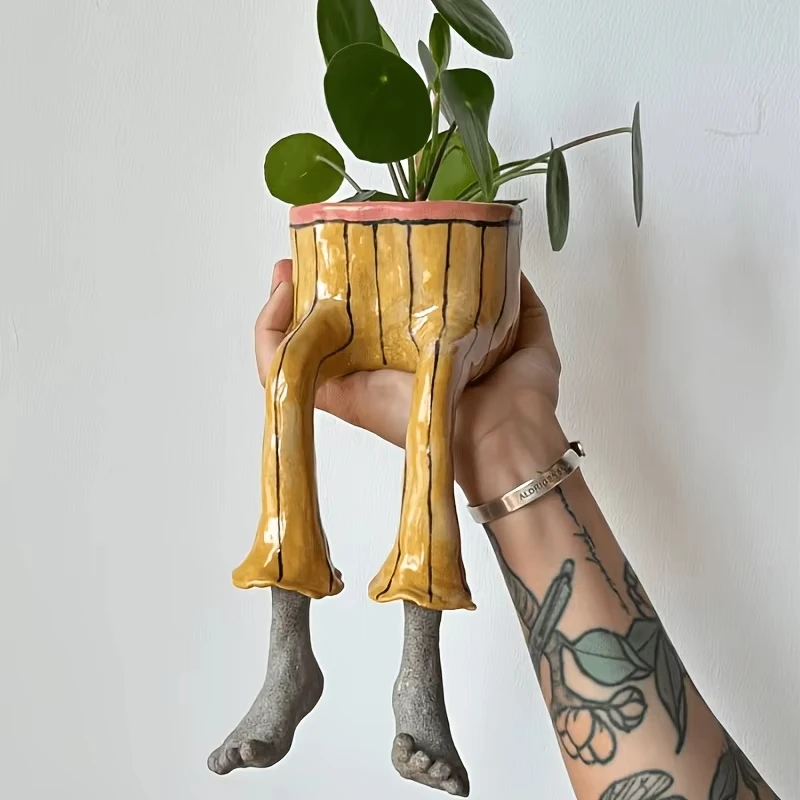 Whimsical Resin Leggy Planter  - đánh giá và giá Plant Parent Pot